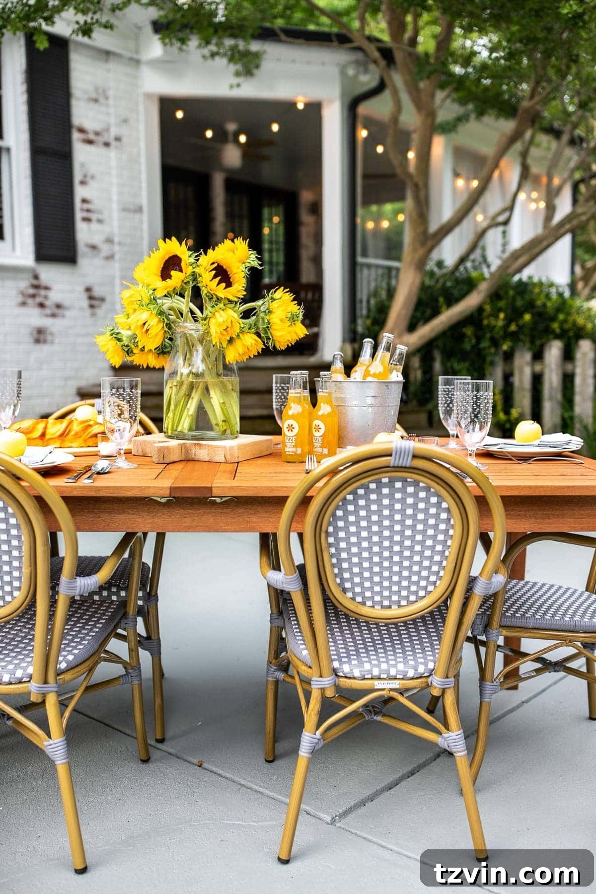 outdoor decor summer dining table