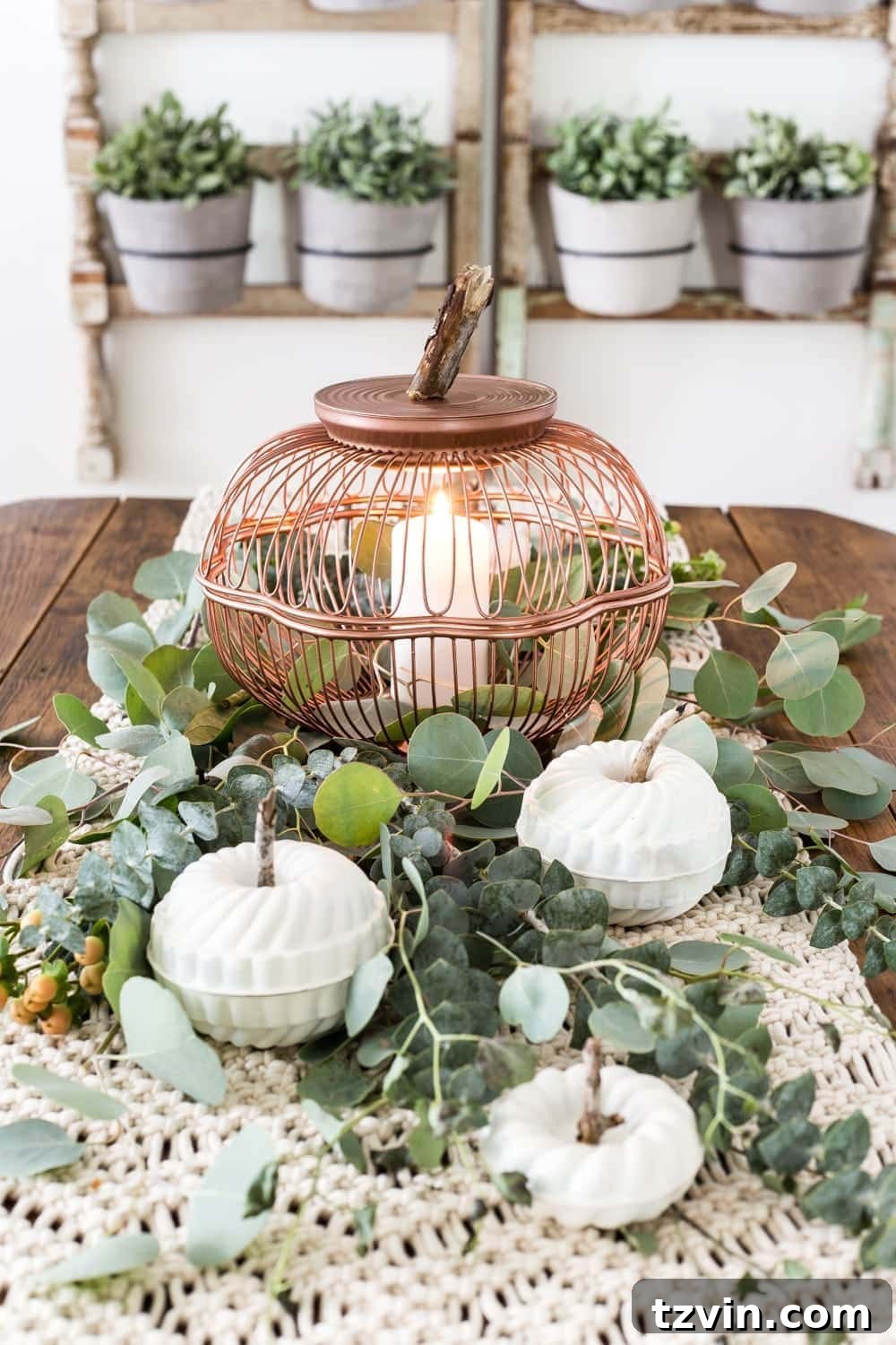 Thrift Store Gems: Your Ultimate Fall Decor Haul 12 DIY wire basket pumpkin and jello mold pumpkins
