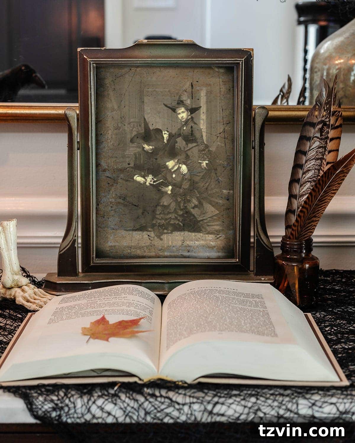 Vintage Halloween printable showcasing a pensive Victorian gentleman's portrait, adding a classic, slightly somber air.