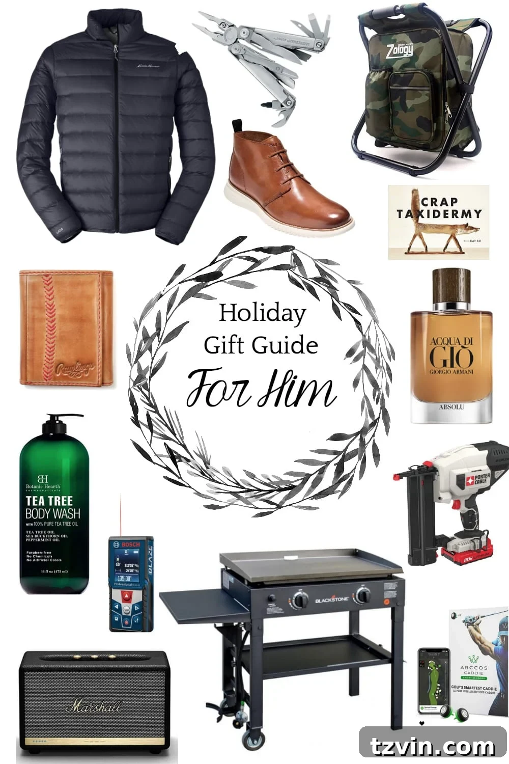 No-Fail Christmas Gifts for Men 2 Thoughtful Christmas Gift Ideas for Men with diverse hobbies like outdoors, golfing, working out, cooking, DIY, relaxation, and style.