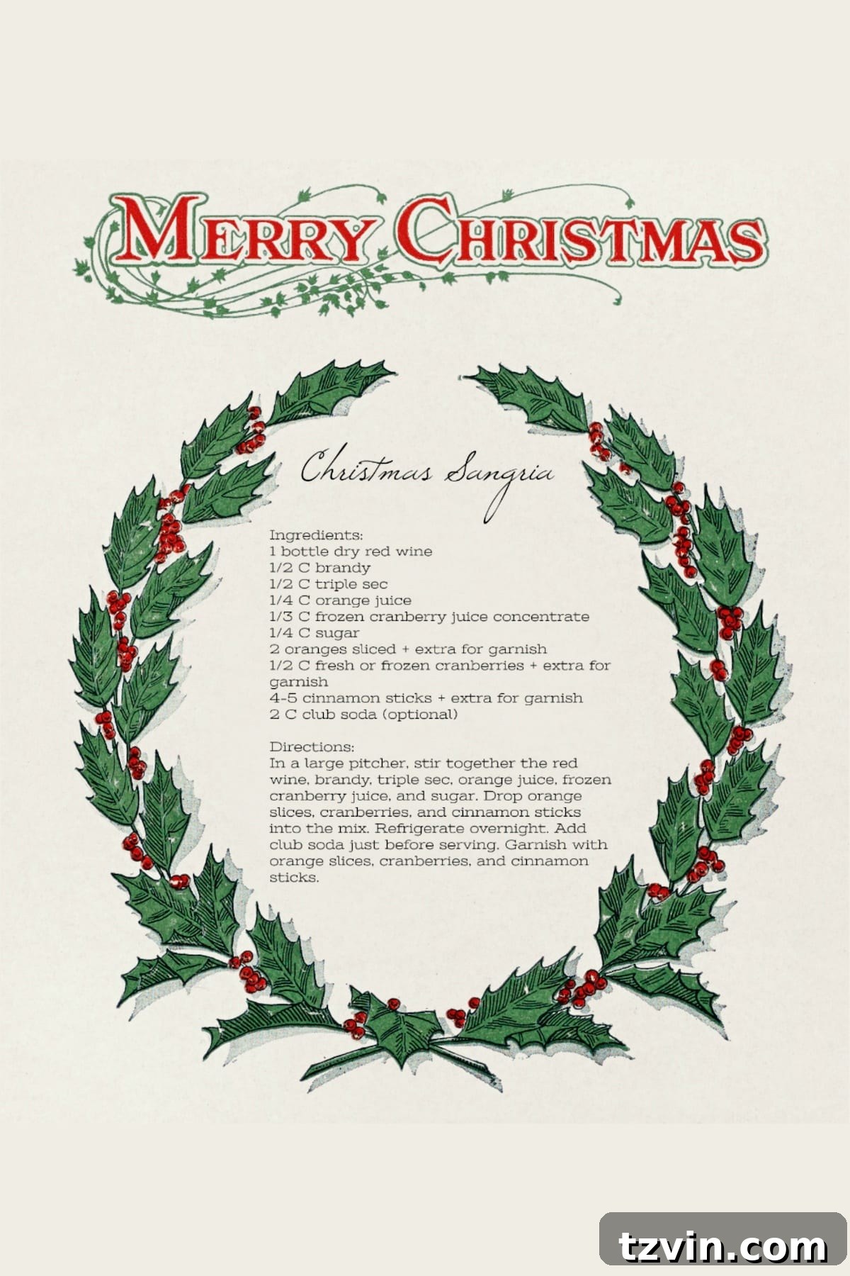 Modern Traditional Christmas Dining: Room Decor & Sangria Recipe Printable 12 Best ever Christmas sangria recipe