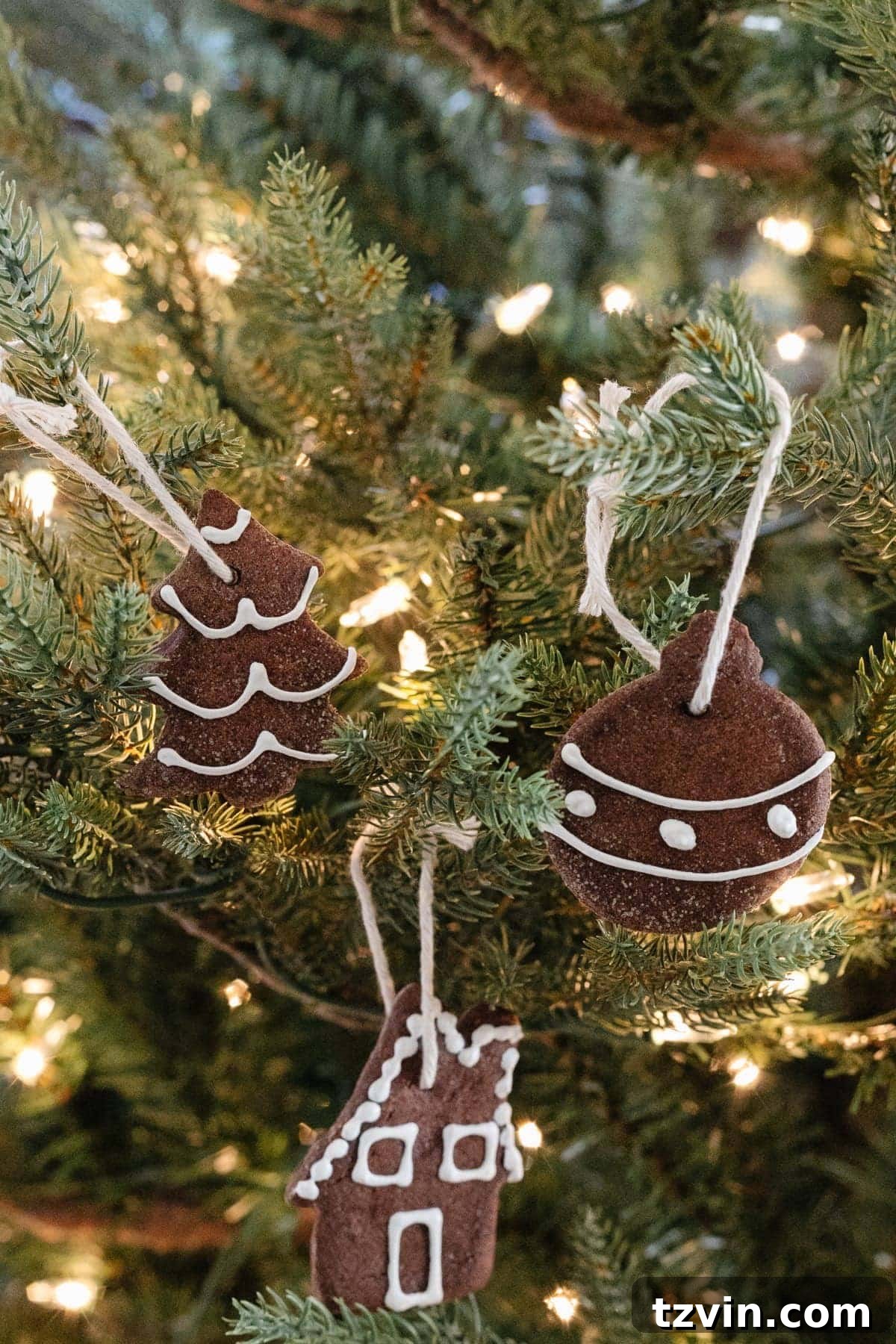 Aromatic Cinnamon Salt Dough Creations 13 DIY Cinnamon Salt Dough Ornaments | A step-by-step tutorial to make cinnamon salt dough ornaments that look just like gingerbread cookies, smell amazing, and last for years.