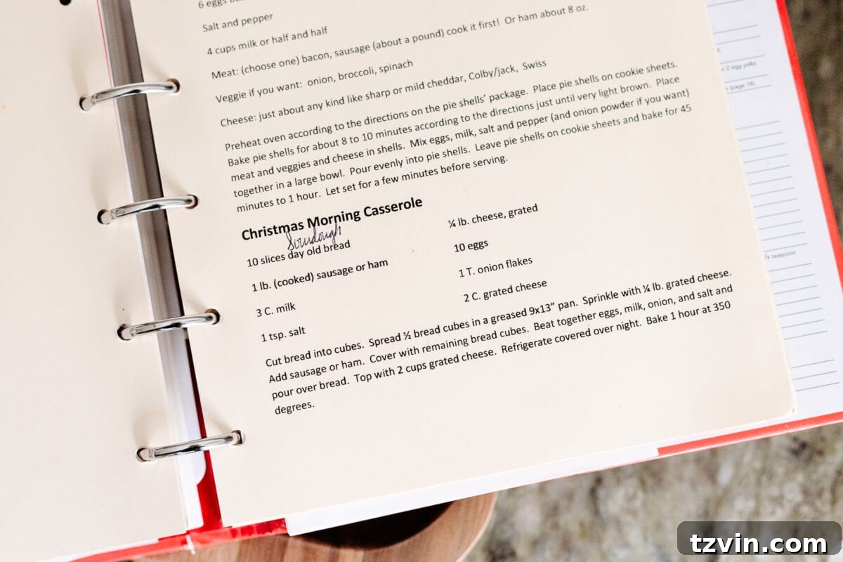 Christmas morning casserole recipe