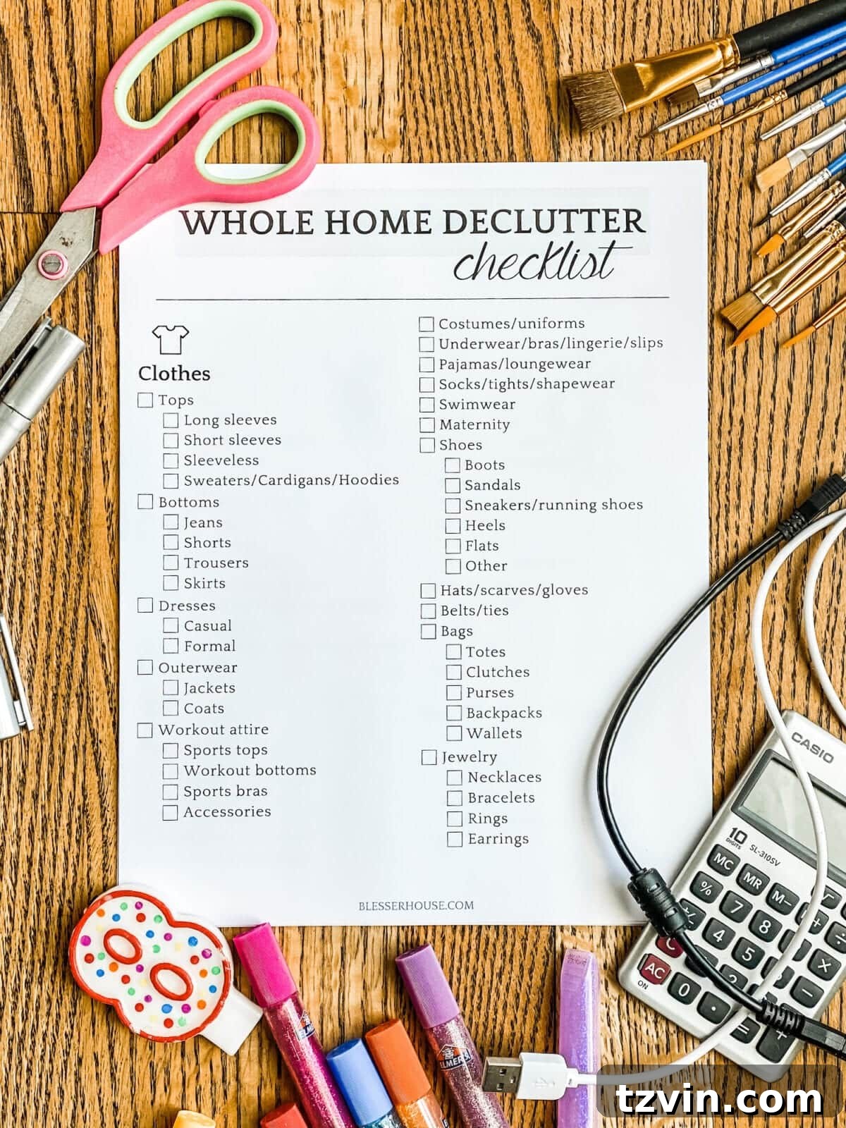 Reclaim Your Home Free Ultimate Printable Declutter Checklist 7 Detailed seven-page home decluttering checklist printable for easy organization