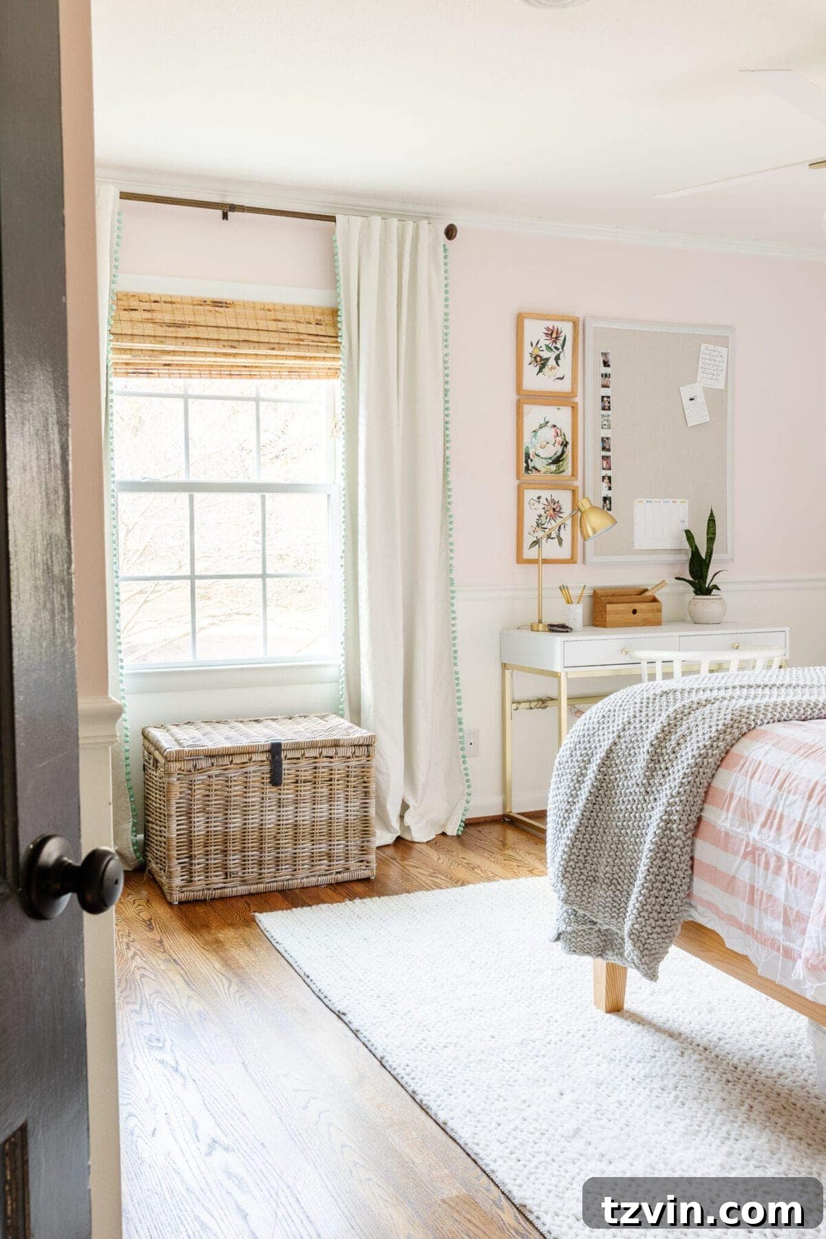 Olivia's new big girl boho bedroom with glam accents