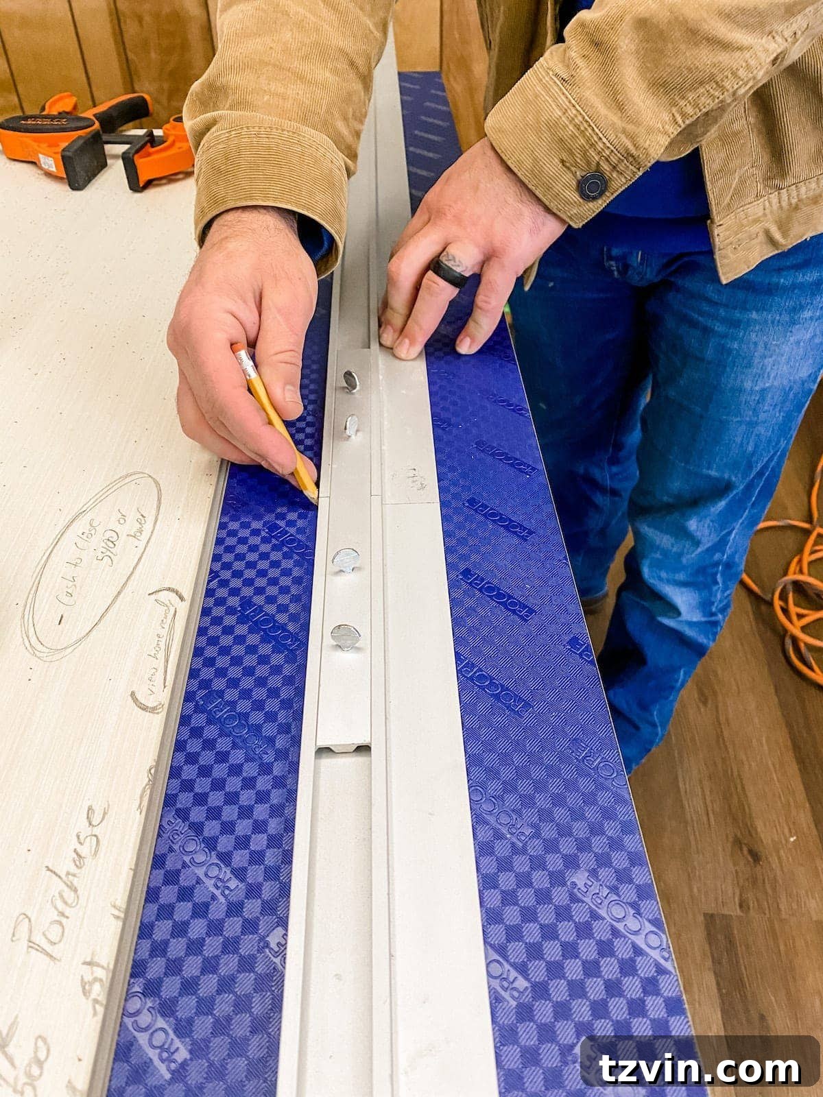 Mastering Luxury Vinyl Plank Installation 15 Using a straight edge and utility knife to cut luxury vinyl plank flooring