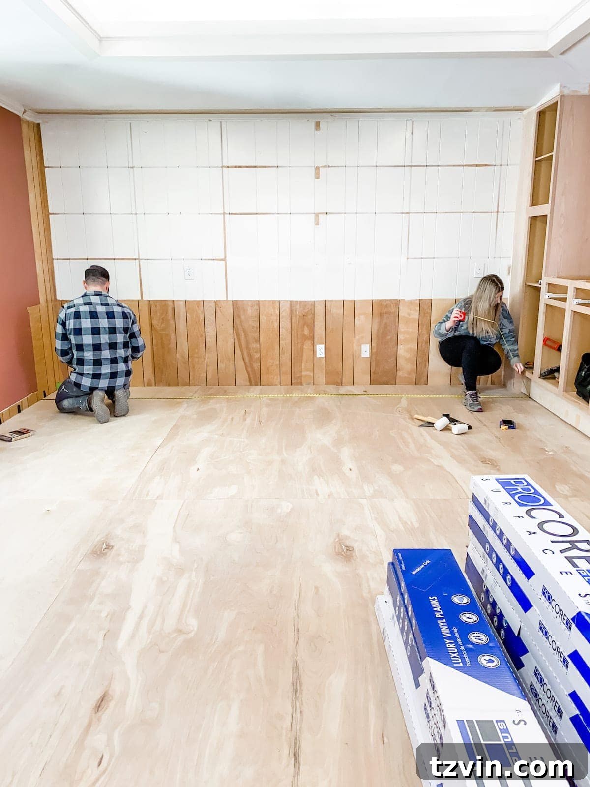 Mastering Luxury Vinyl Plank Installation 7 measuring a room for LVP flooring installation planning