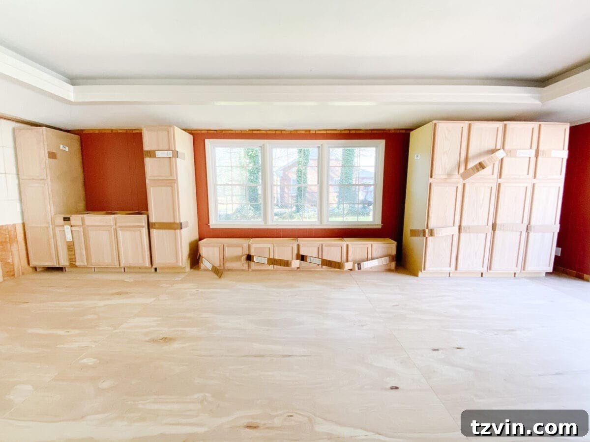 Custom Cabinetry and Window Bench Construction 3 Framed in Cabinets