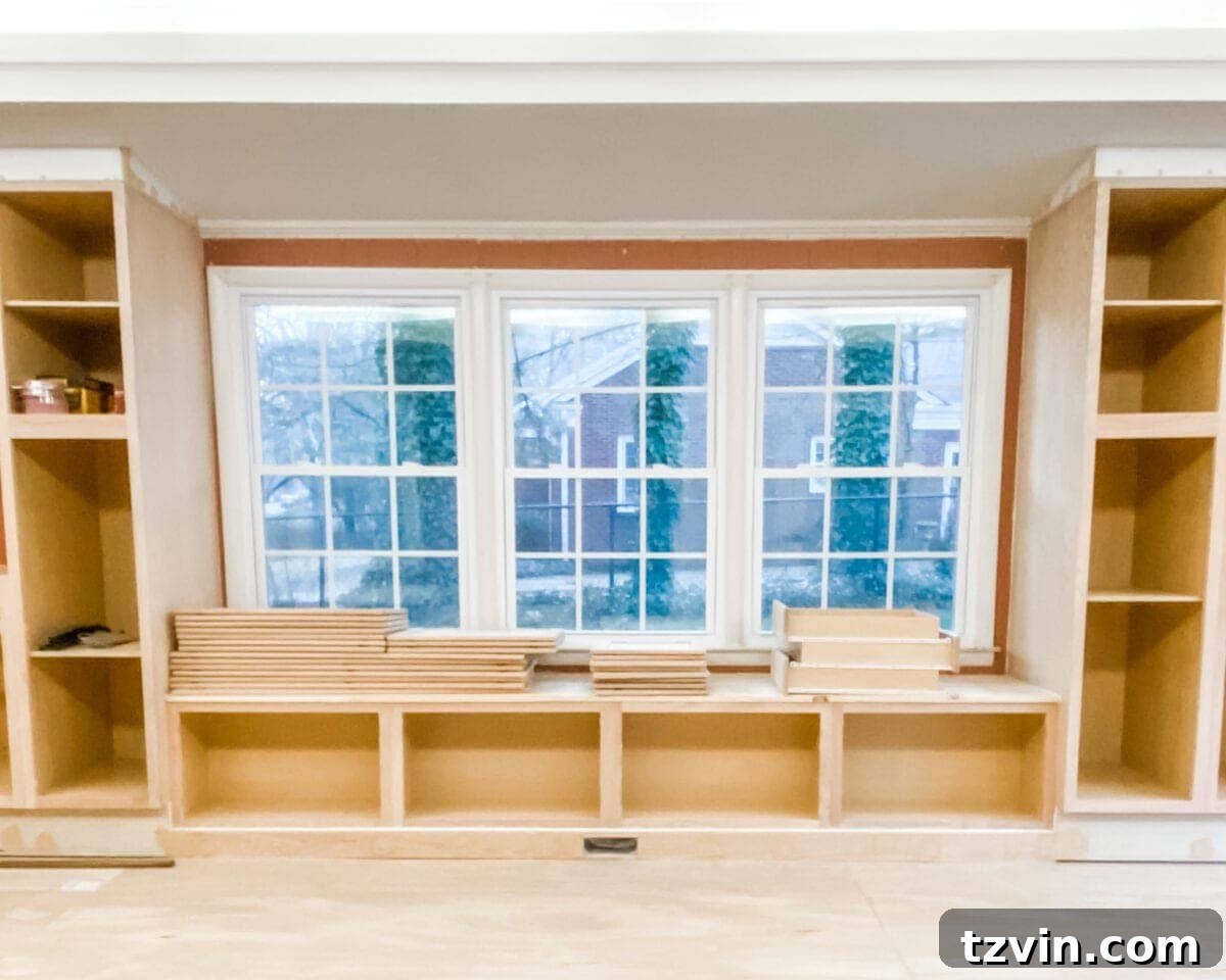 Custom Cabinetry and Window Bench Construction 29 Adding the Toe Kick