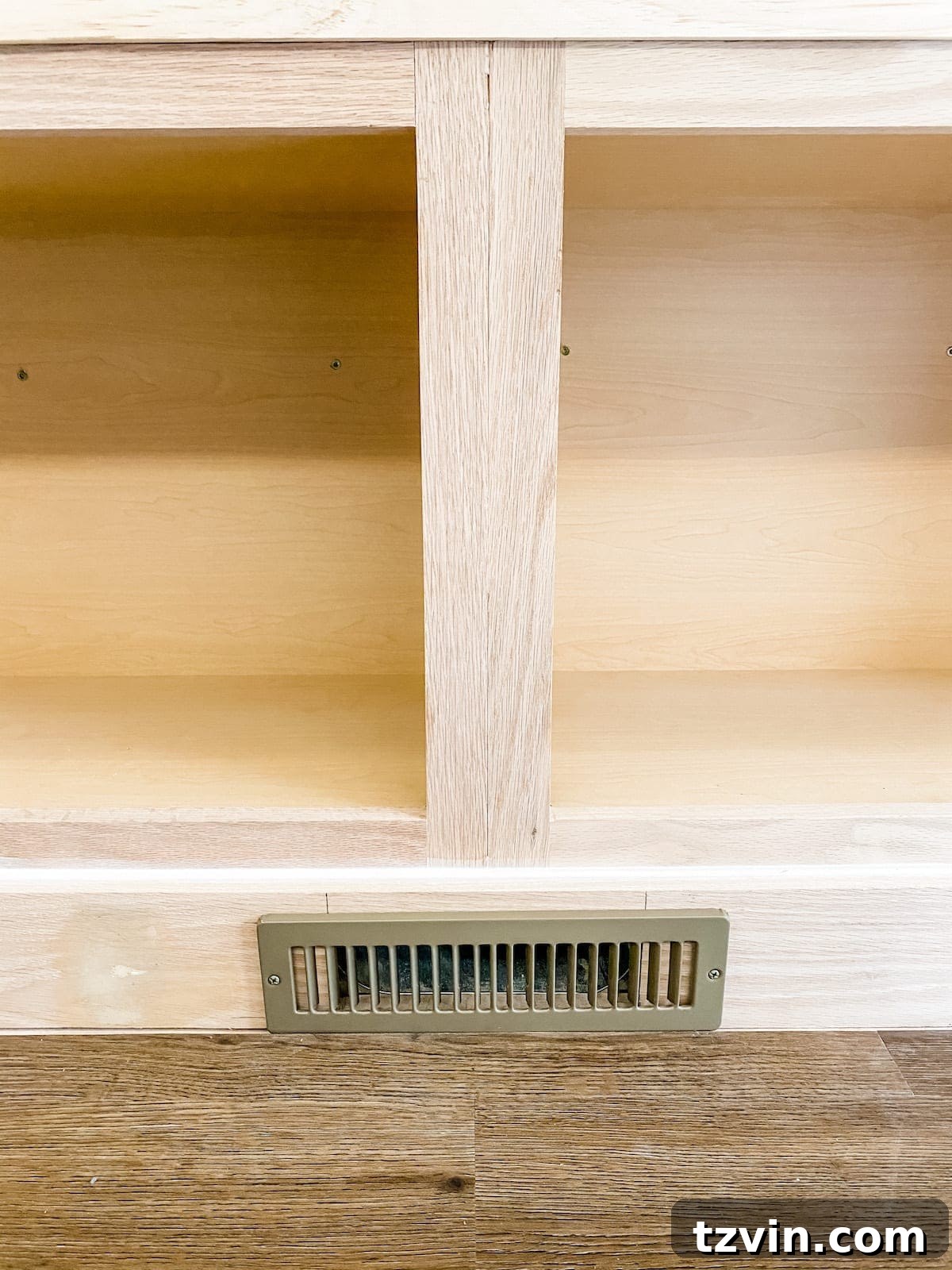 Custom Cabinetry and Window Bench Construction 34 Adding the Vent Covers