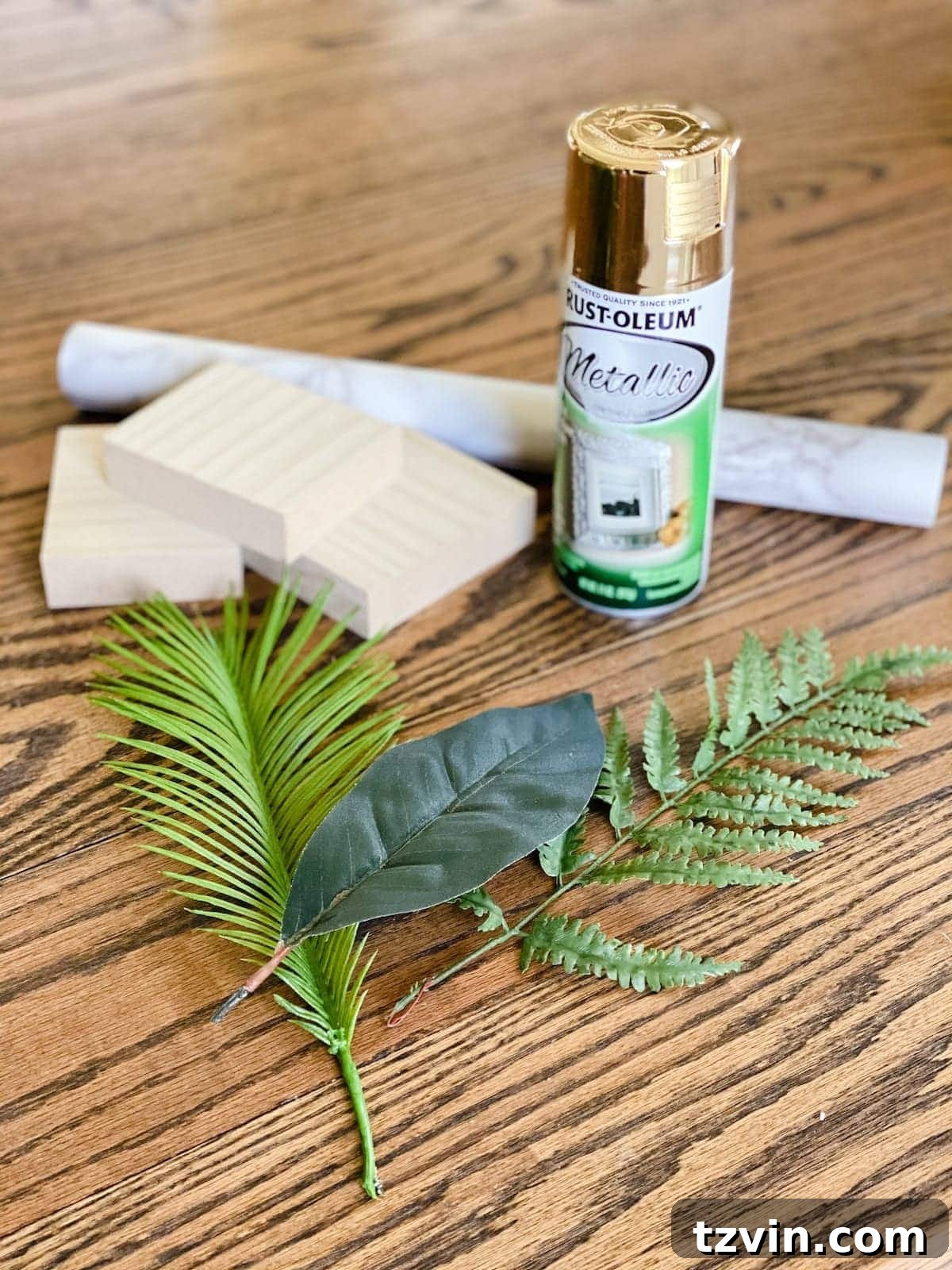Luxe for Less: DIY Gilded Designer Sculpture 3 supplies for making a gold leaf sculpture