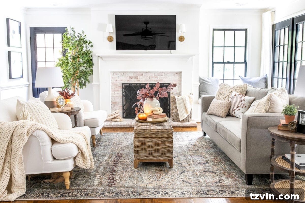 From Farmhouse to Fresh: Evolving Your Home's Style 14 fall living room