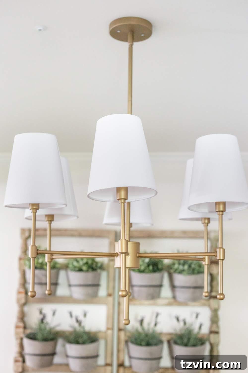 From Farmhouse to Fresh: Evolving Your Home's Style 10 modern brass shaded chandelier