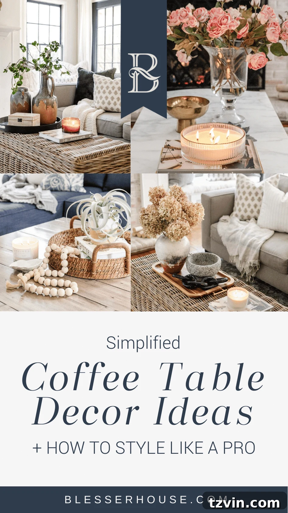Here's the original title, followed by a single, unique, and engaging alternative: Original: Easy Coffee Table Decor Ideas and How to Style Them Alternative: Coffee Table Chic: Simple Styling Secrets 2 coffee table decor ideas