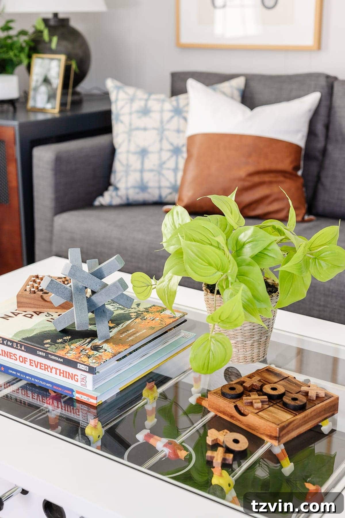 Here's the original title, followed by a single, unique, and engaging alternative: Original: Easy Coffee Table Decor Ideas and How to Style Them Alternative: Coffee Table Chic: Simple Styling Secrets 12 rec room coffee table decor ideas