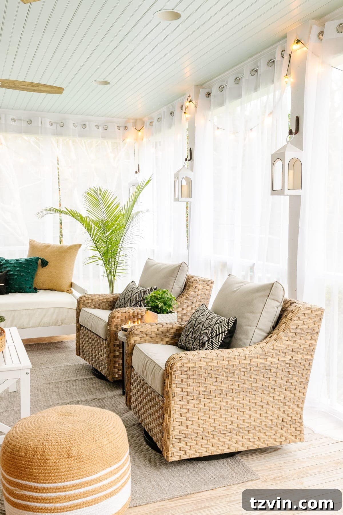 back porch mosquito net curtains