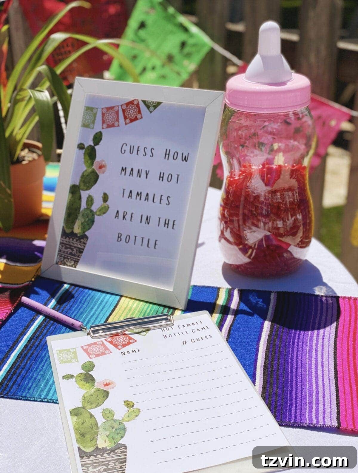 Make Your Baby Shower a Fiesta to Remember 10 Guess How Many Hot Tamales in the Baby Bottle Shower Game