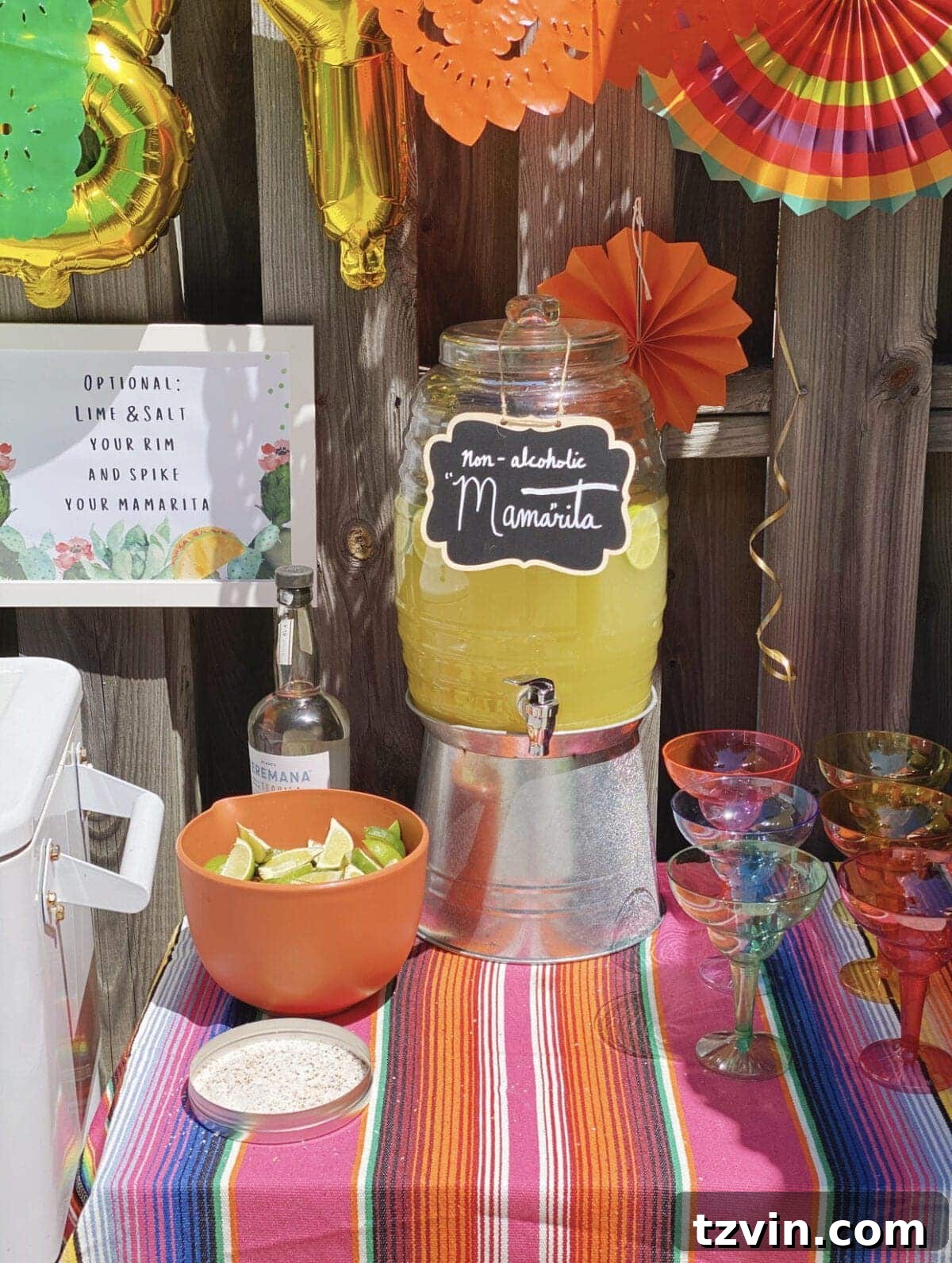 Make Your Baby Shower a Fiesta to Remember 15 Baby shower margarita station with refreshing drinks