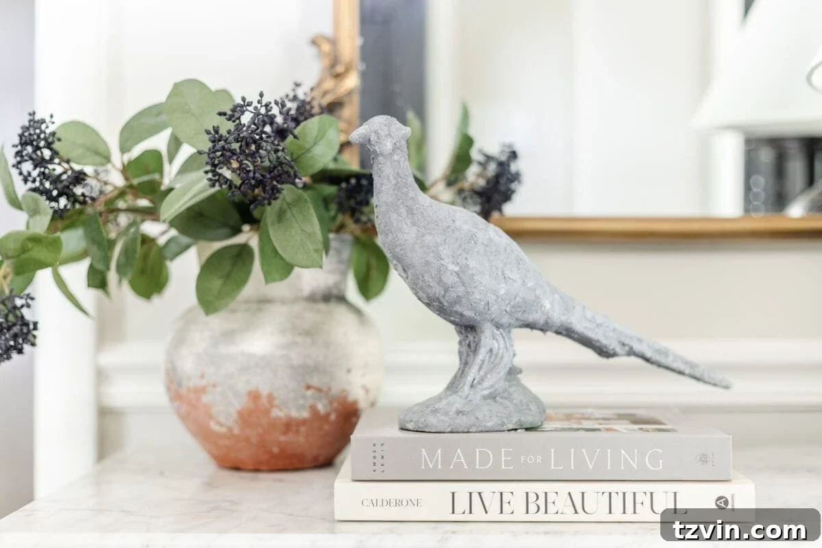 DIY sculpture using homemade texture paint from baking soda finished result looking like real stone