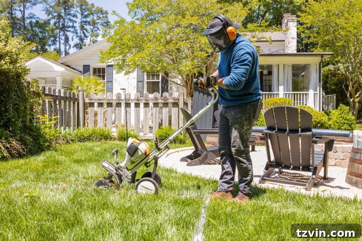 edging perimeter for a DIY bocce ball court