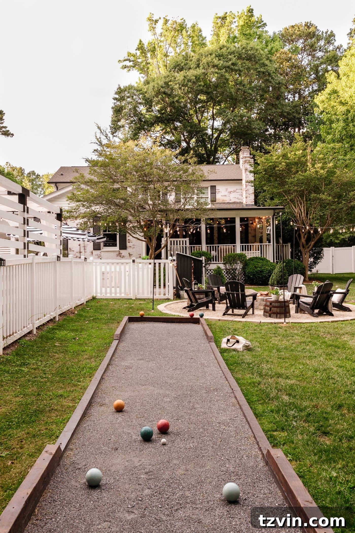 Epic Yard Games for Your Backyard Barbecue Bash 3 backyard bocce ball court yard game behind a fire pit