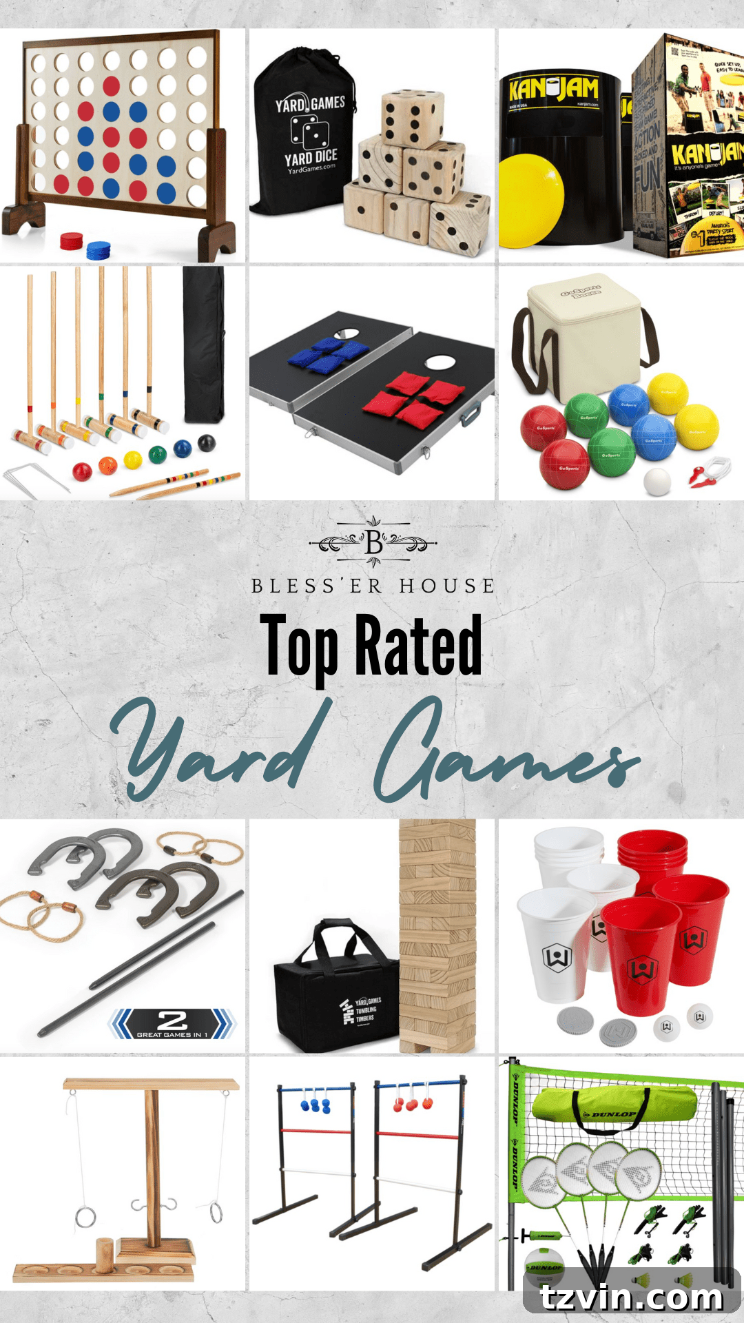 Epic Yard Games for Your Backyard Barbecue Bash 4 top rated yard games from Walmart collage