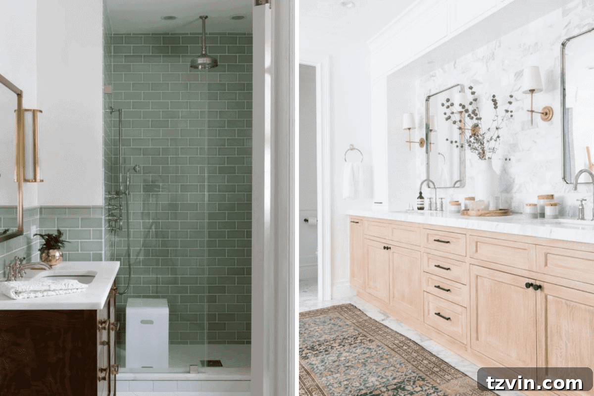 Best Bathroom Designs: A Poll of 10,000 13 Colorful Tiles vs. Neutral Tiles Bathroom Design