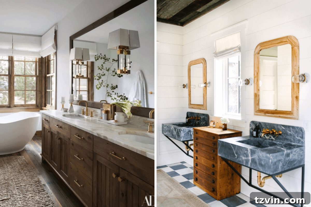 Best Bathroom Designs: A Poll of 10,000 14 Large Mirror vs. Double Mirrors Bathroom Design