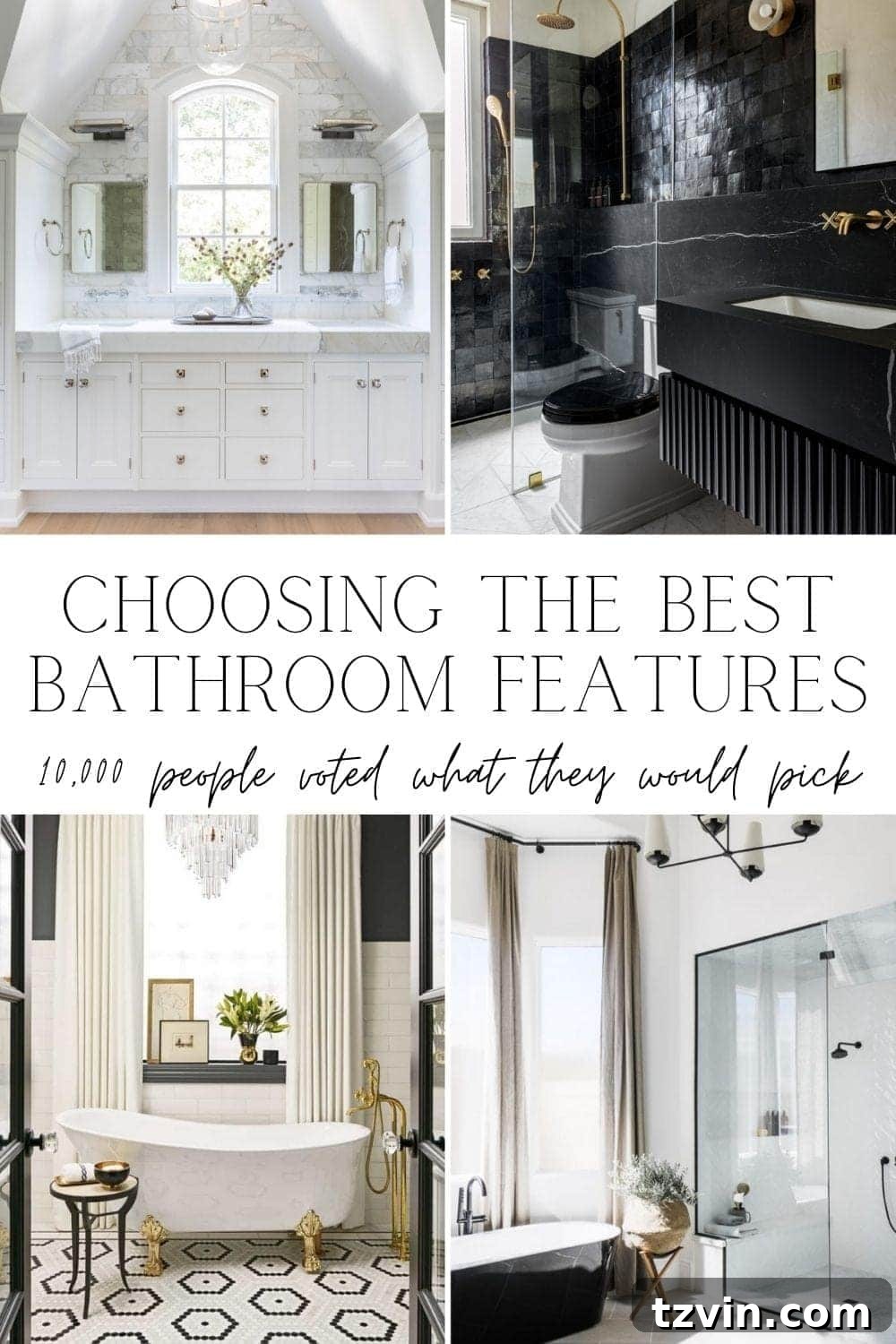 Best Bathroom Designs: A Poll of 10,000 18 Choosing the Best Bathroom Features