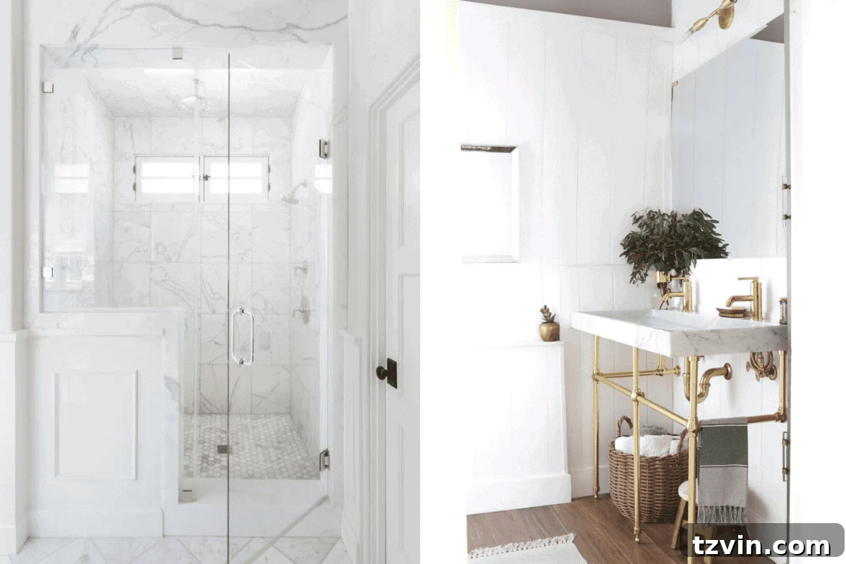 Best Bathroom Designs: A Poll of 10,000 4 Large Shower vs. Double Sinks Bathroom Design