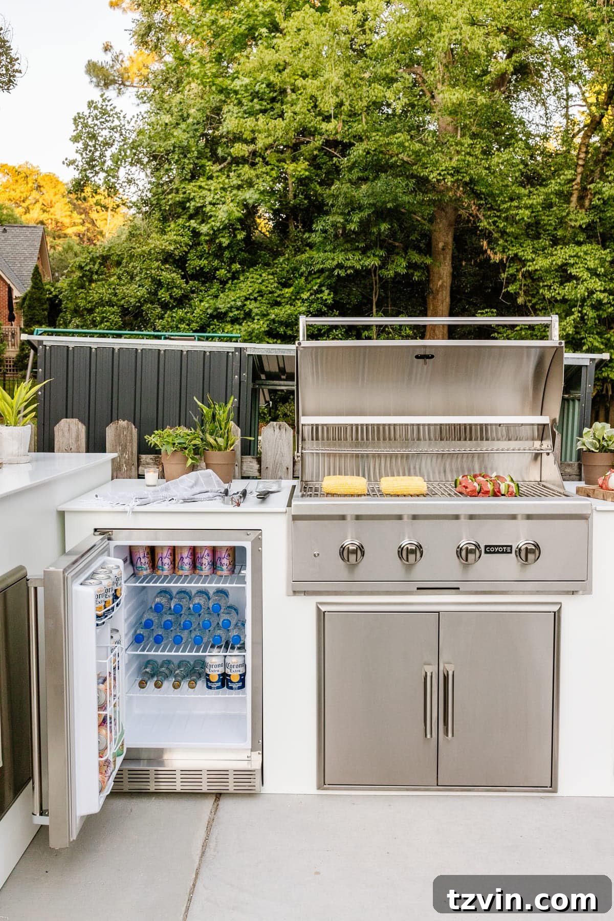 DIY Outdoor Kitchen Kit: Easy Build, Essential Knowledge 17 white modular outdoor kitchen from RTA Outdoor Living