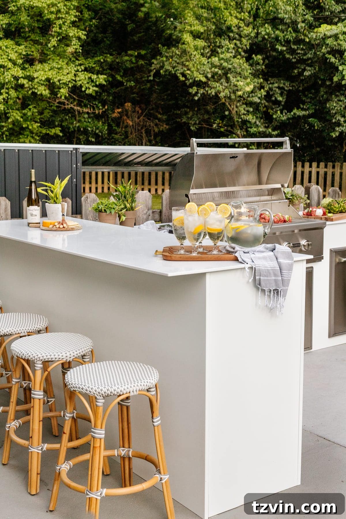 DIY Outdoor Kitchen Kit: Easy Build, Essential Knowledge 20 white modular outdoor kitchen from RTA Outdoor Living