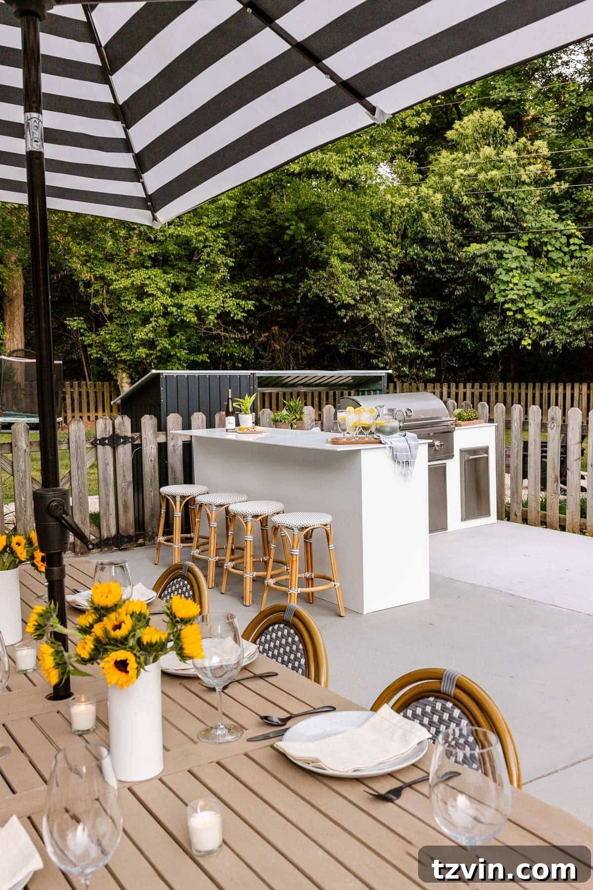 DIY Outdoor Kitchen Kit: Easy Build, Essential Knowledge 22 white modular outdoor kitchen from RTA Outdoor Living