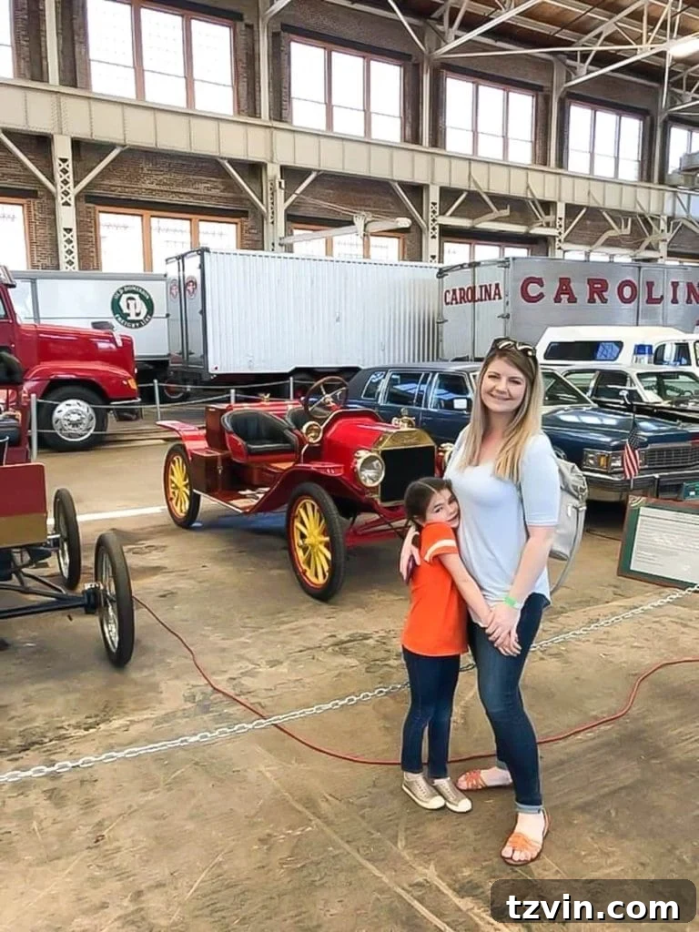A historic train at the NC Transportation Museum in Spencer, NC.