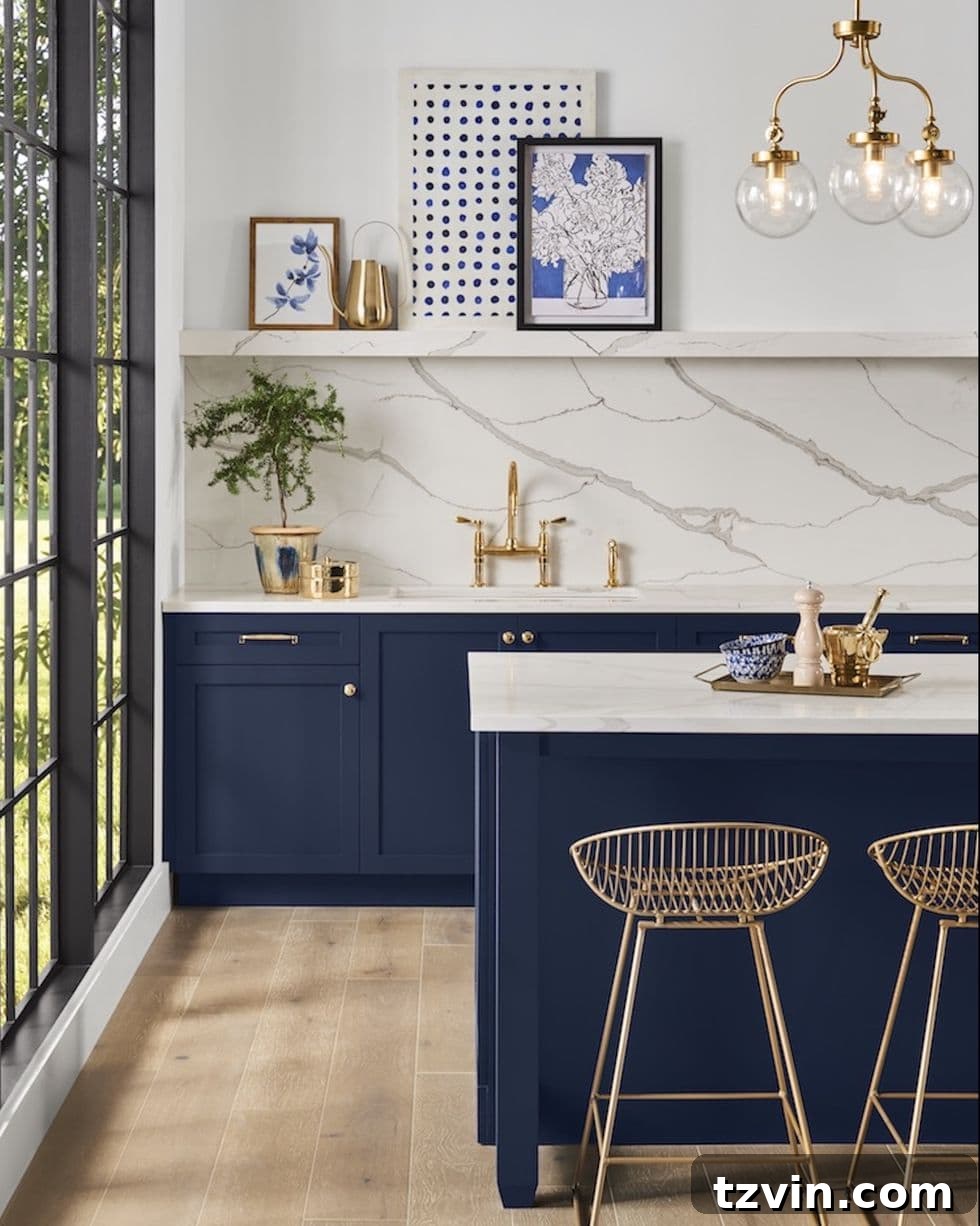 Expert-Endorsed Navy Blue Paint Shades 8 Sherwin Williams Naval - navy blue paint on kitchen cabinets