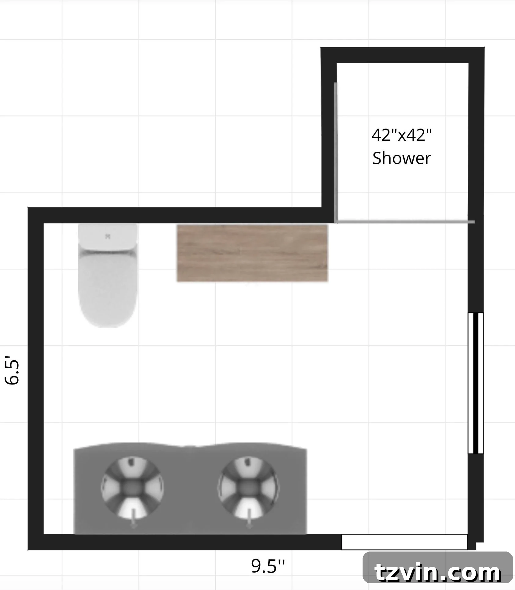 small bathroom layout