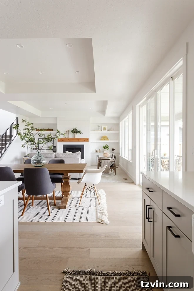 Designers' Go-To Off-White Paint Shades 9 Sherwin Williams Snowbound on interior walls and trim