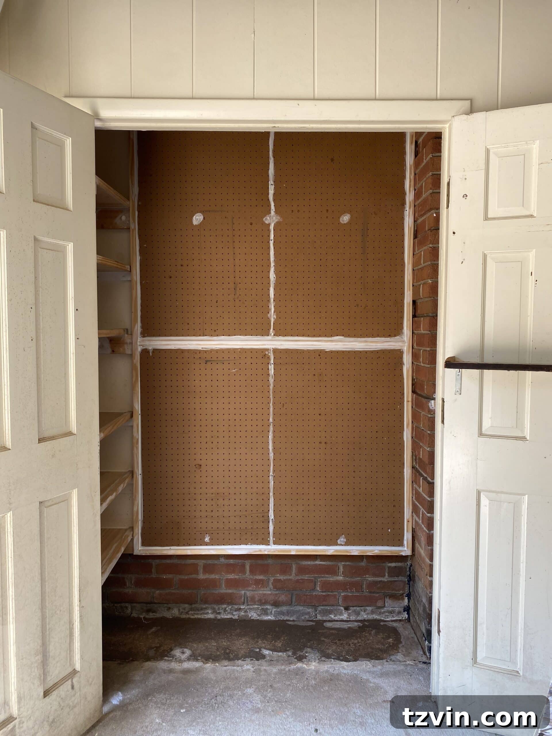 Paint Storage Perfection: Closet Organization Hacks 3 paint storage closet before