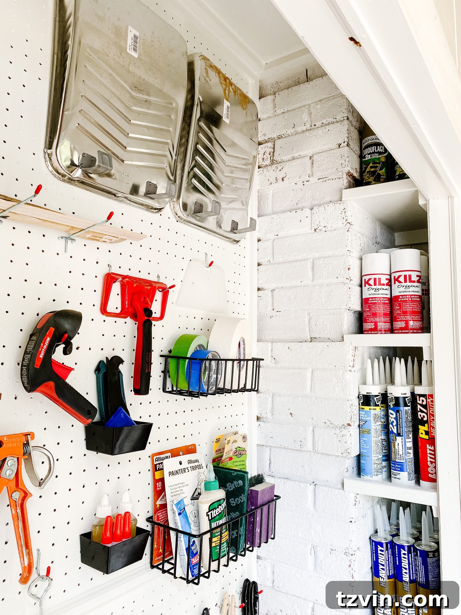 Paint Storage Perfection: Closet Organization Hacks 9 organizing spray paint storage with DIY shelves