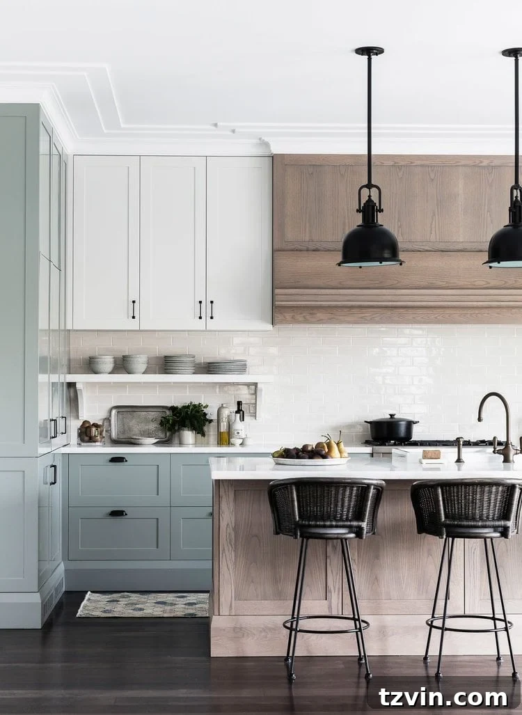 Discover Calm: Leading Blue Grey Paints for Tranquil Spaces 9 Benjamin Moore Water's Edge, a versatile blue-grey paint ideal for kitchens and trim