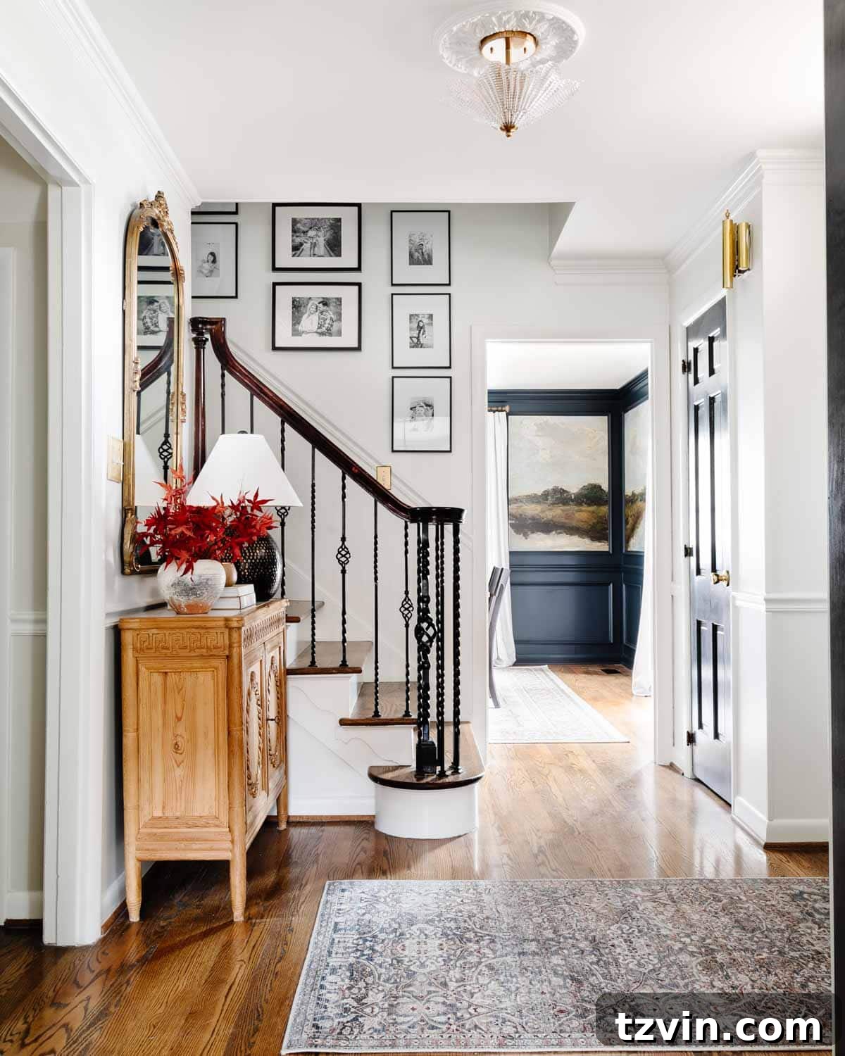 Elevate Your Ceiling Lighting Smart Flush Mount Solutions for Every Budget 4 Elegant glass flush mount light fixture in a modern foyer
