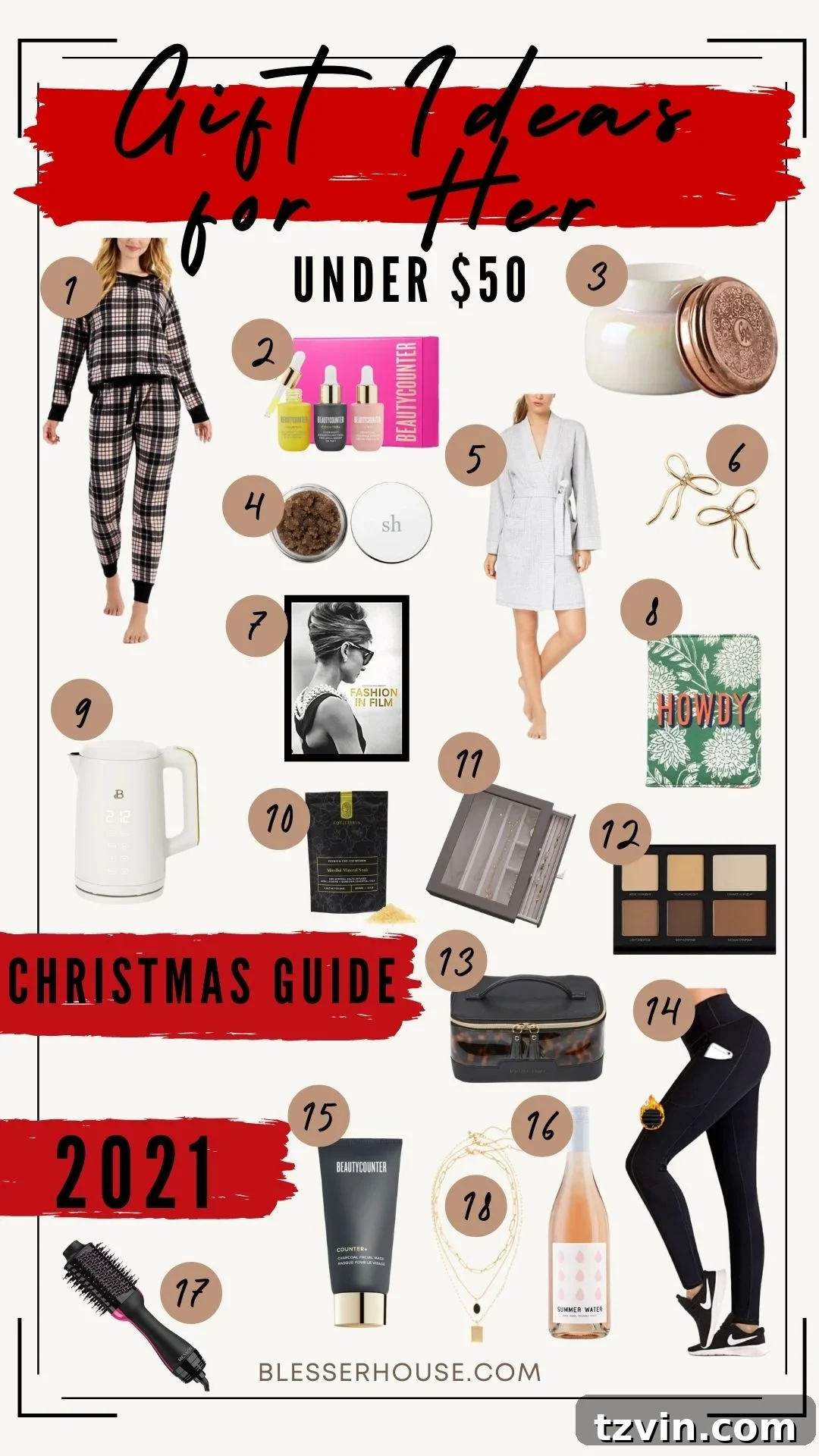 Curated Christmas Gifts For Her 2 Christmas gift guide 2021: gift ideas for her under $50
