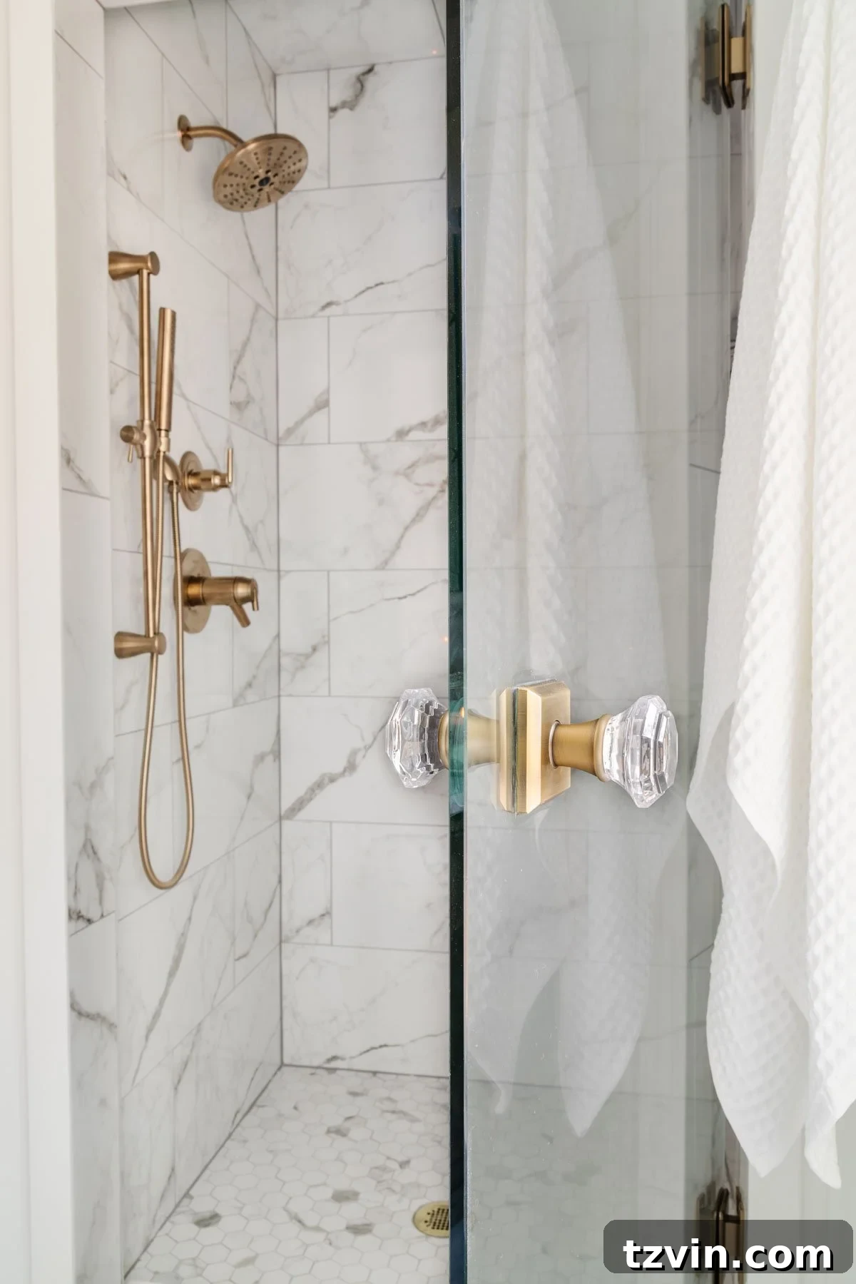 Step Inside Our Modern Vintage En Suite Bathroom Oasis 14 shower door knob