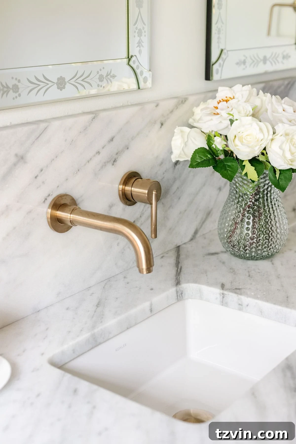 Step Inside Our Modern Vintage En Suite Bathroom Oasis 20 wall mounted sink faucet