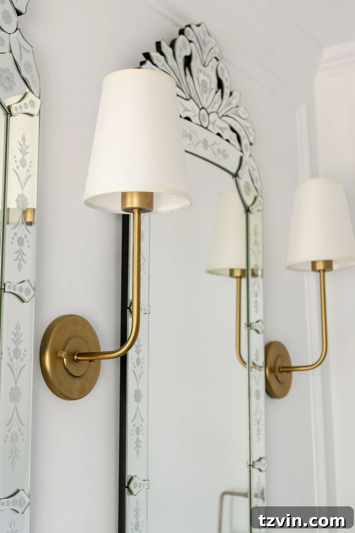 Step Inside Our Modern Vintage En Suite Bathroom Oasis 22 shaded bathroom sconces