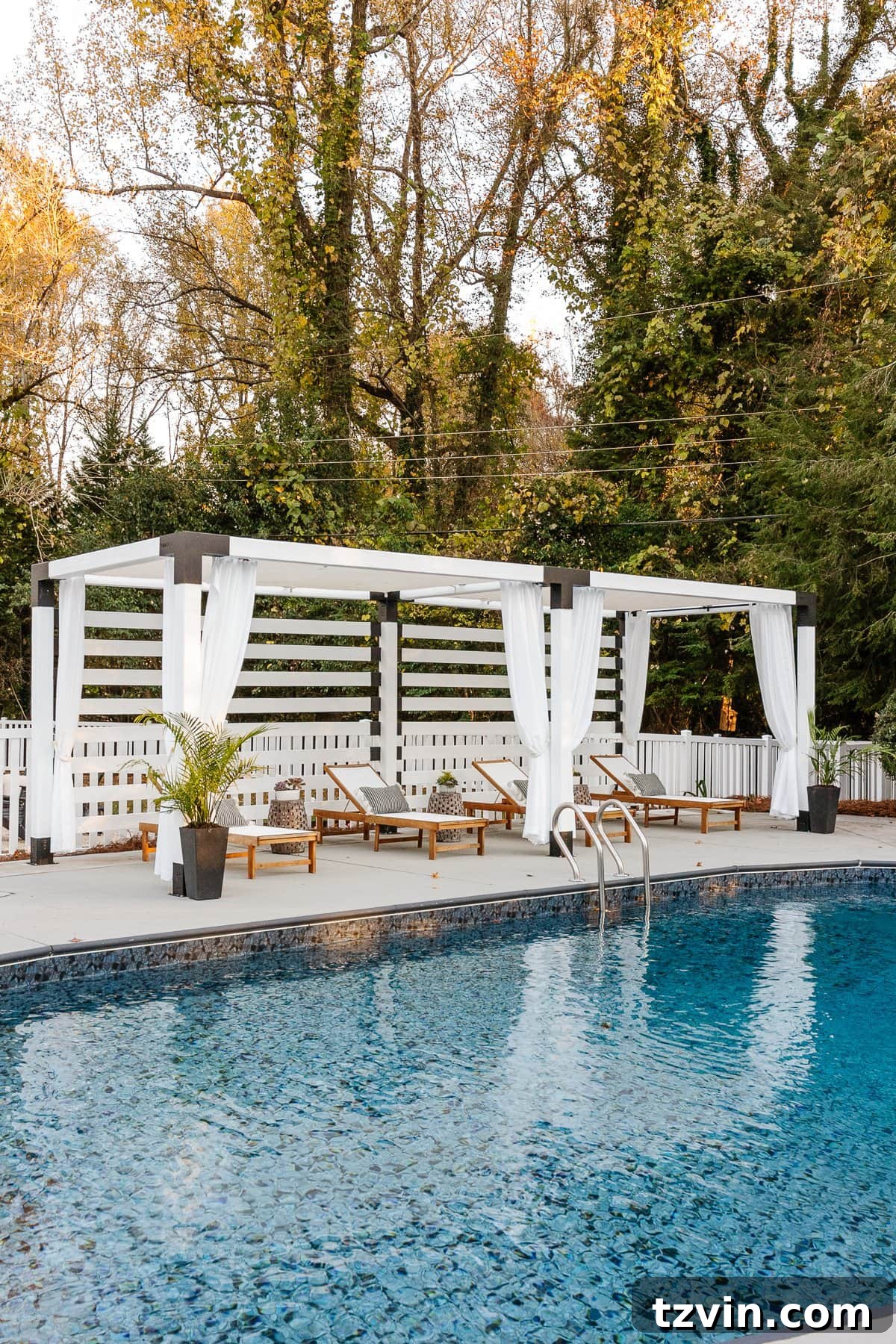 What We Really Paid for Our Backyard Oasis 17 completed DIY pergola cabana in a backyard renovation
