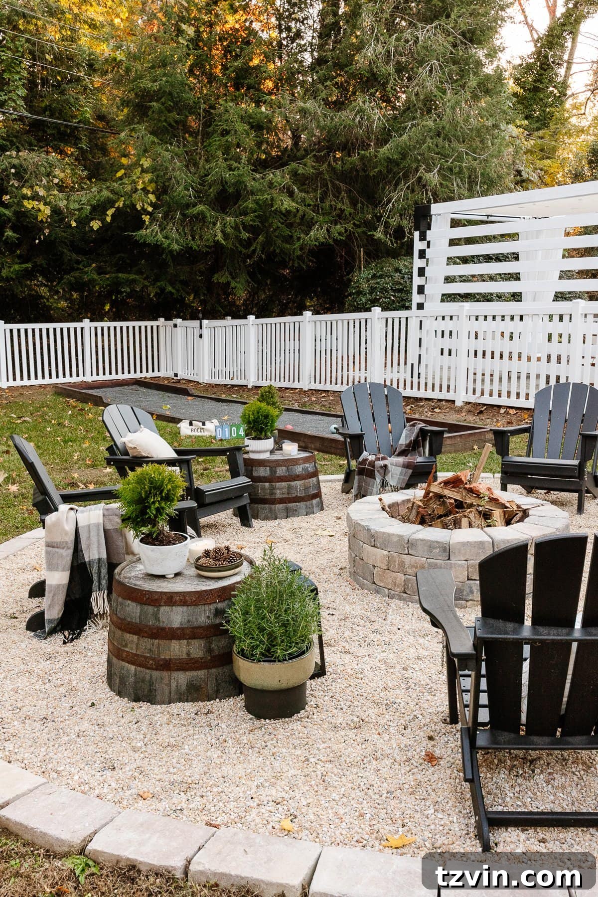 What We Really Paid for Our Backyard Oasis 19 finished fire pit area in the backyard