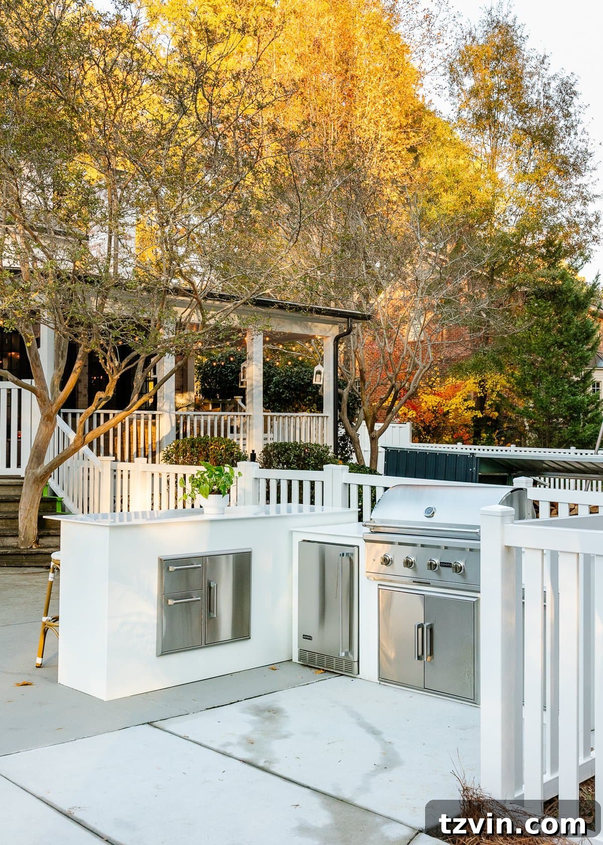 What We Really Paid for Our Backyard Oasis 27 completed modular outdoor kitchen in a backyard remodel