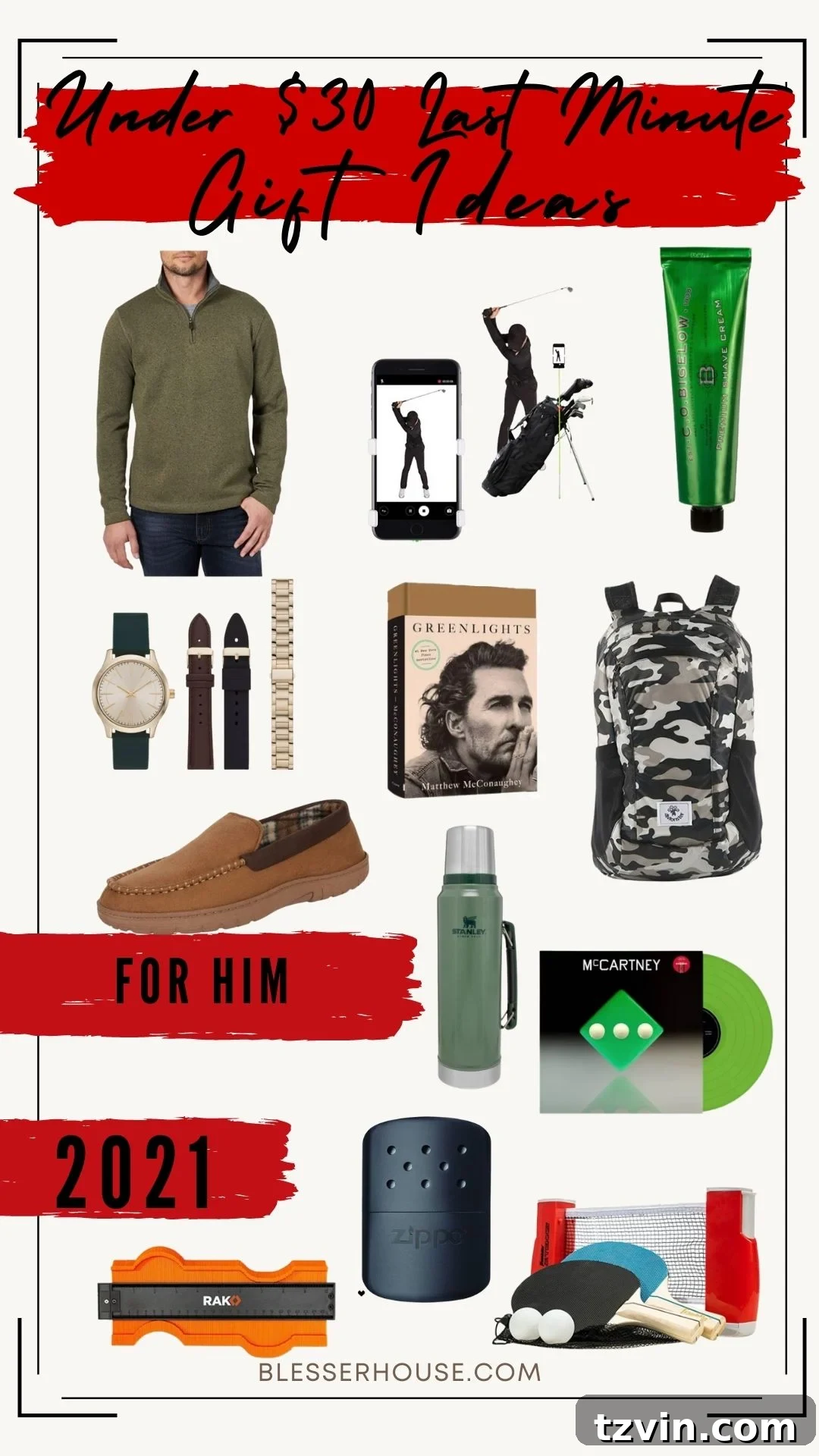 Panic-Free Presents Under $30 4 last minute gift ideas for him under $30 - practical and fun