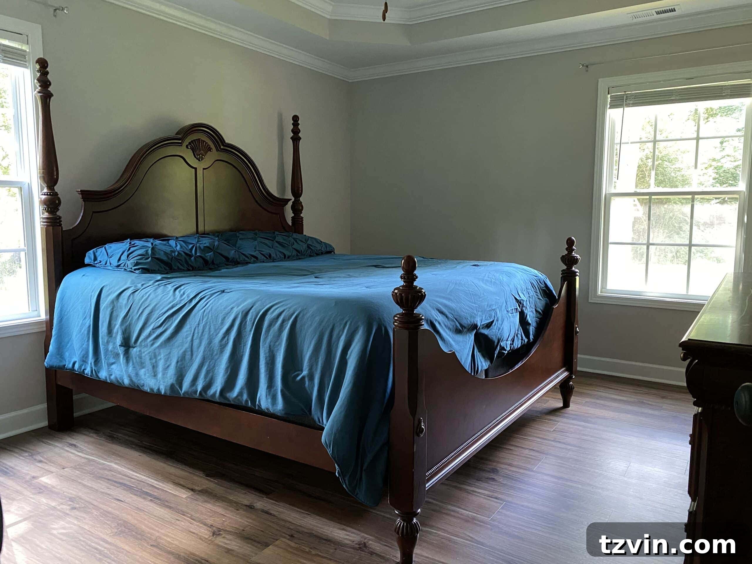 Our Favorite 21 Room Makeovers of 2021 21 Before image of Richard and Ashlee's bedroom, prior to renovation.